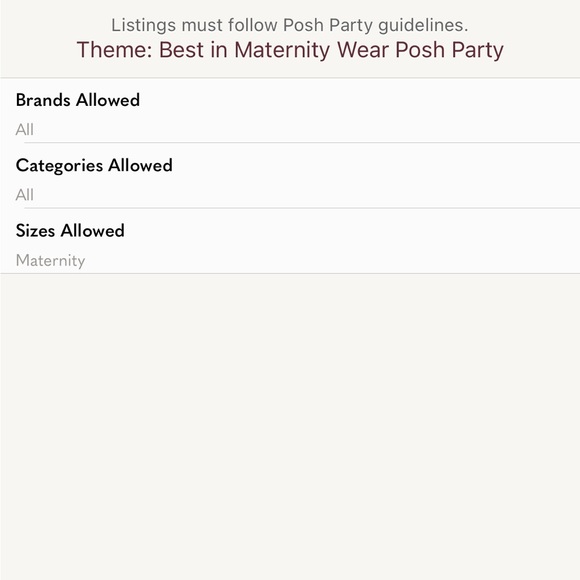 “Best in Maternity Wear” Posh Party! 1/27/23 - Picture 3 of 3